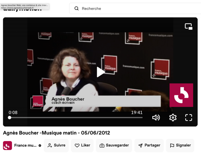 Actualités Agnès Boucher Autrice France Musique